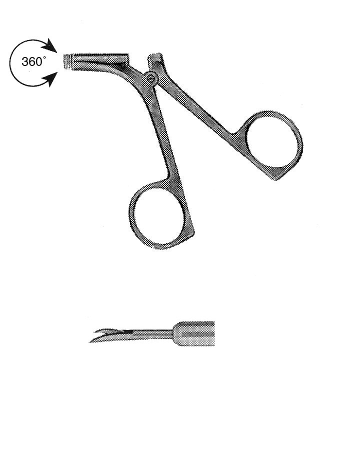 İZOLESİZ MAKAS R MODEL SAPLI  ÇAP : 5MM L:43CM